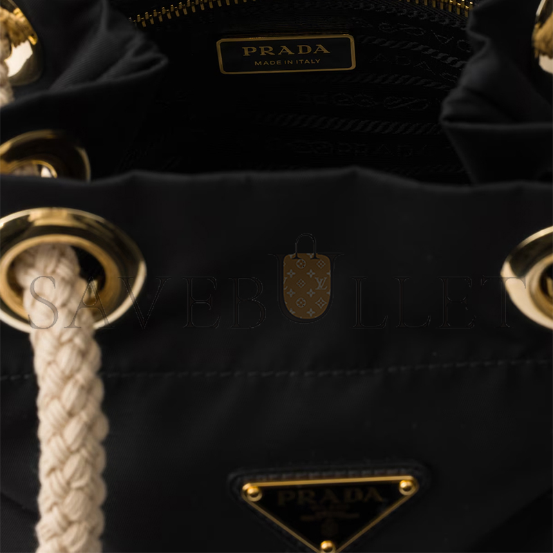 Pra*a mariner re-nylon small bucket bag 1be082 (28*23.5*16.8cm)
